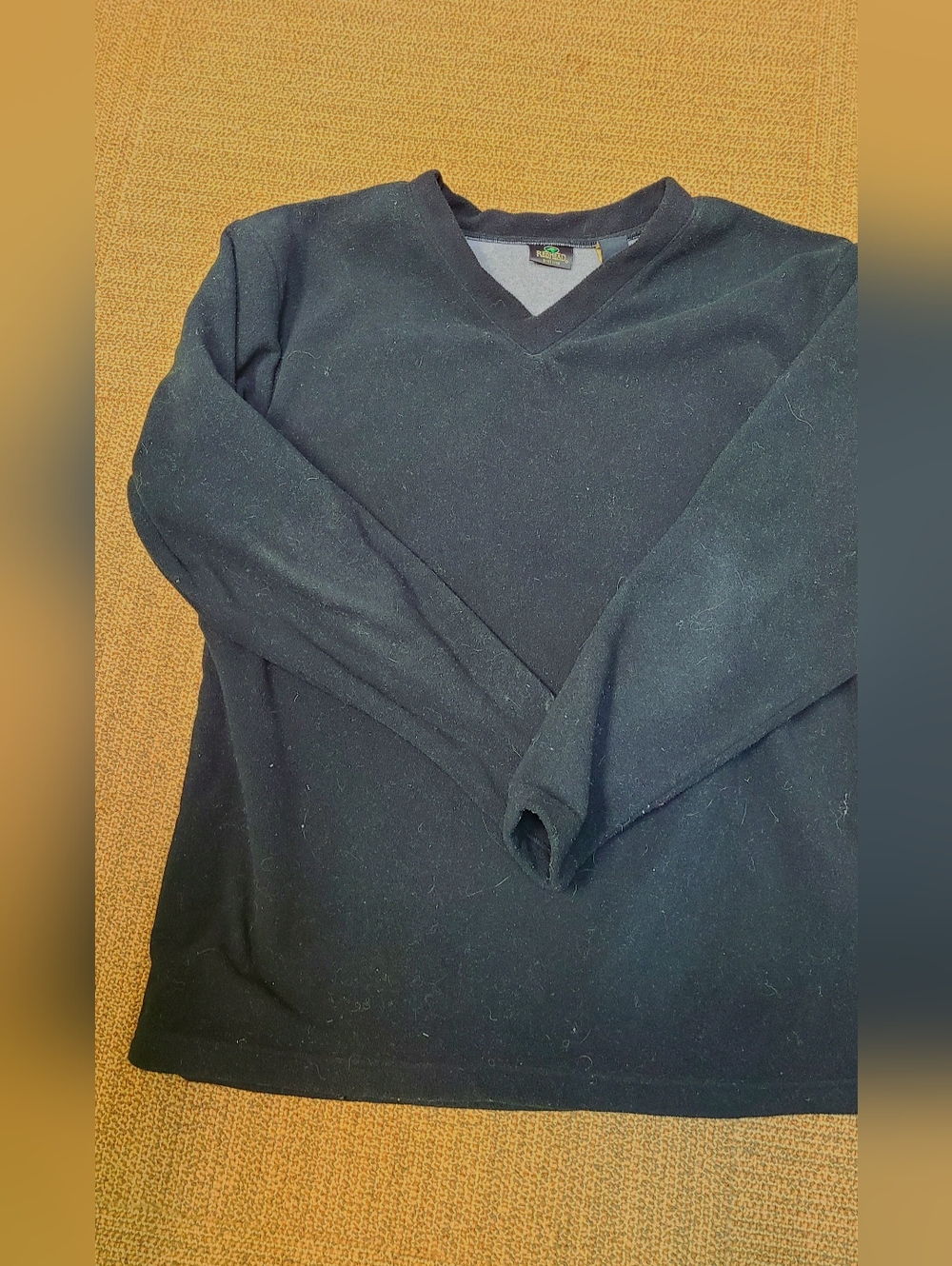 Men's Black V-Neck Sweater